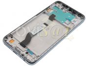 Pantalla completa Service Pack IPS LCD con marco blanco / plateado "Moonlight White" para Xiaomi Redmi Note 8, M1908C3JG